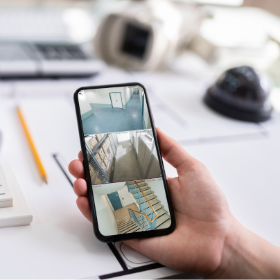 Olympia security camera feed on cell phone